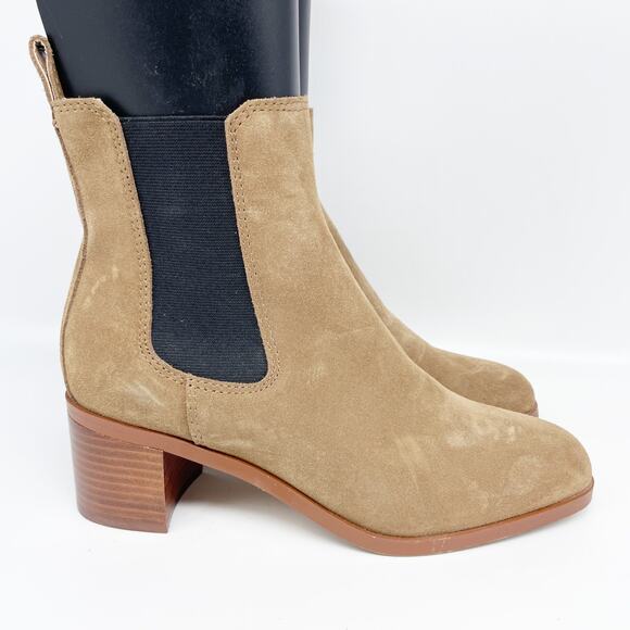 Steve Madden Women's Rhiannon Chelsea Boot Cognac Suede Size 8 M - Picture 3 of 12